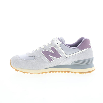 New Balance 574 U574YGD Mens Gray Suede Lace Up Lifestyle Sneakers Shoes