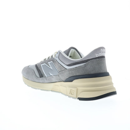 New Balance 997R U997RHA Mens Gray Suede Lace Up Lifestyle Sneakers Shoes