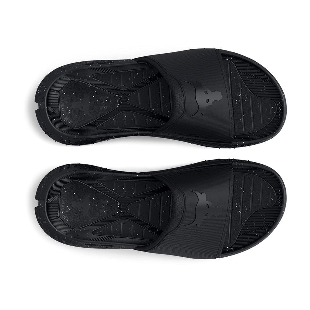 UA Project Rock 3 Slides :Black | Pitch Grey