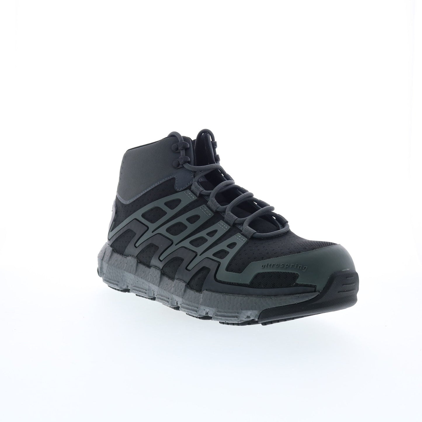 Wolverine Rev Vent DuraShocks FLX CarbonMax Mid Mens Gray Wide Work Boots