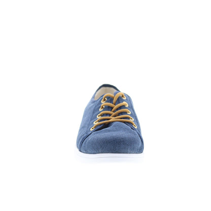 Hitchcock Emma W311 Womens Blue Wide Canvas Lifestyle Sneakers Shoes