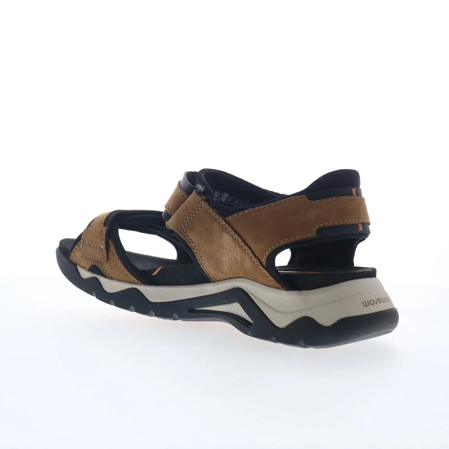 Clarks Wave 2.0 Jump 26159771 Mens Brown Leather Strap Sport Sandals Shoes