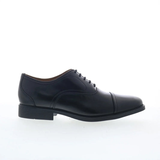 Clarks Whiddon OX 26176991 Mens Black Wide Oxfords & Lace Ups Cap Toe Shoes