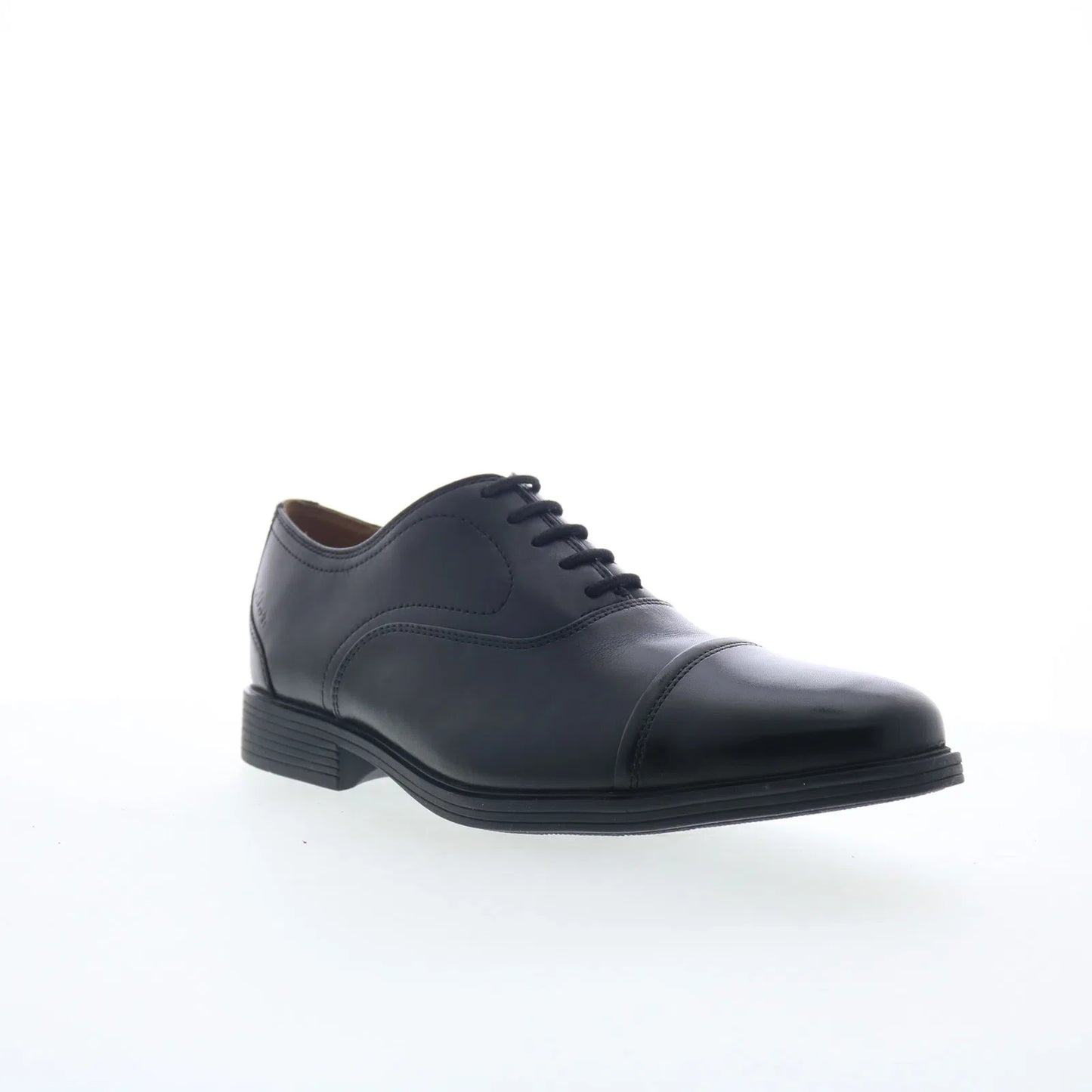 Clarks Whiddon OX 26176991 Mens Black Wide Oxfords & Lace Ups Cap Toe Shoes