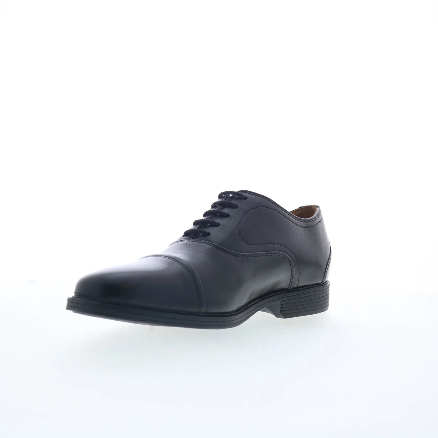 Clarks Whiddon OX 26176991 Mens Black Wide Oxfords & Lace Ups Cap Toe Shoes