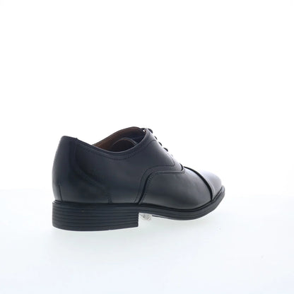 Clarks Whiddon OX 26176991 Mens Black Wide Oxfords & Lace Ups Cap Toe Shoes