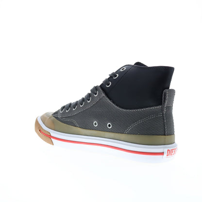 Diesel S-Athos Mid Y02899-P4788-H7646 Mens Gray Lifestyle Sneakers Shoes