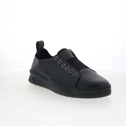 Pajar Yuron2 75490 Mens Black Leather Slip On Lifestyle Sneakers Shoes